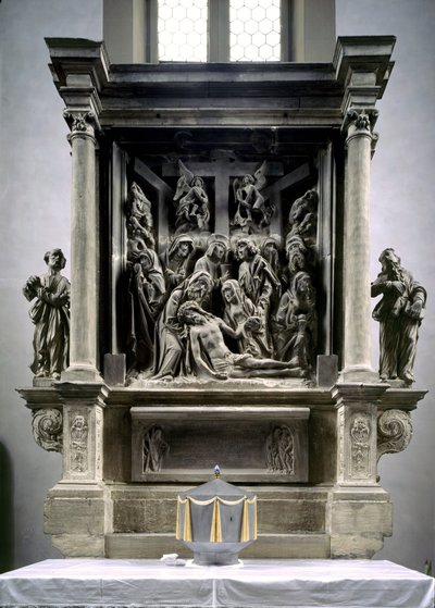 Altarpiece depicting the Lamentation of Christ, c.1526 by Tilman Riemenschneider